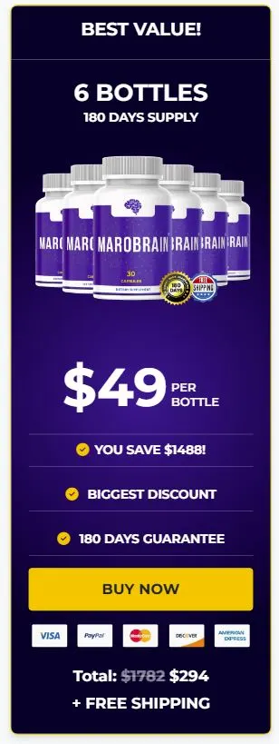 marobrain- order-now-( One Hundred Eighty Days Supply)-image